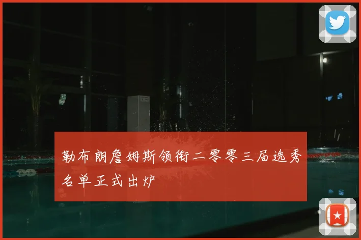 勒布朗詹姆斯领衔二零零三届选秀名单正式出炉