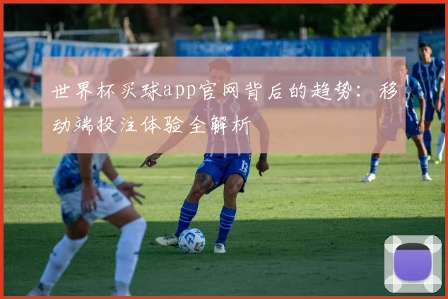 世界杯买球app官网背后的趋势：移动端投注体验全解析